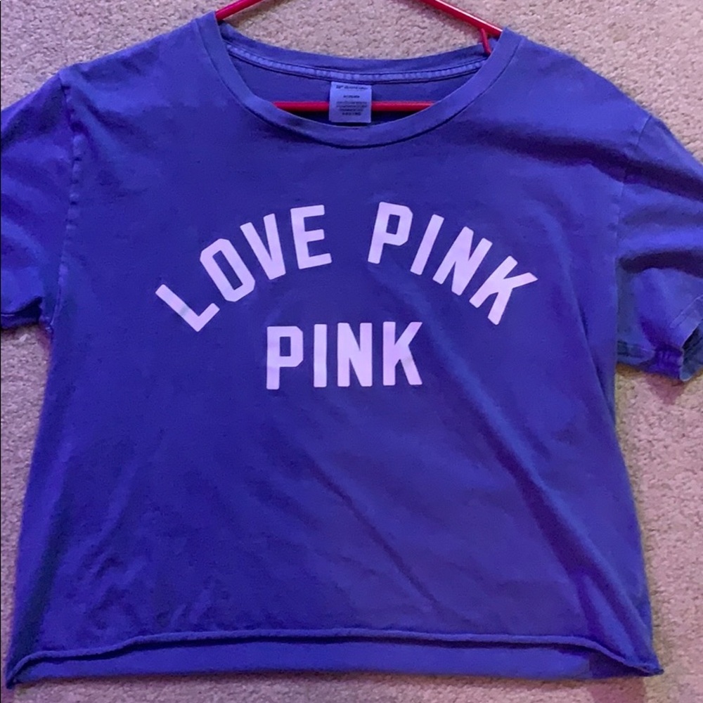 love pink crop top
